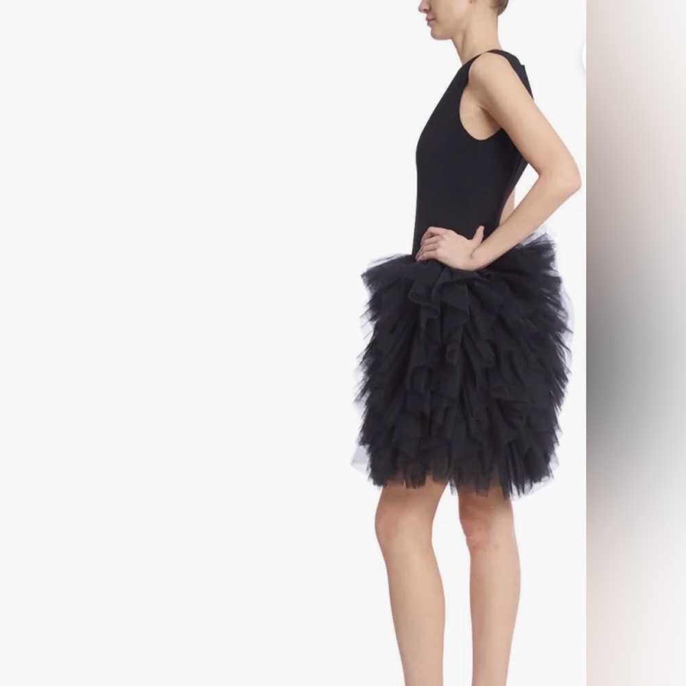 NWOT Badgley Mischka Dress Cocktail Evening Wedding Guest Pageant Sz 8 Tulle